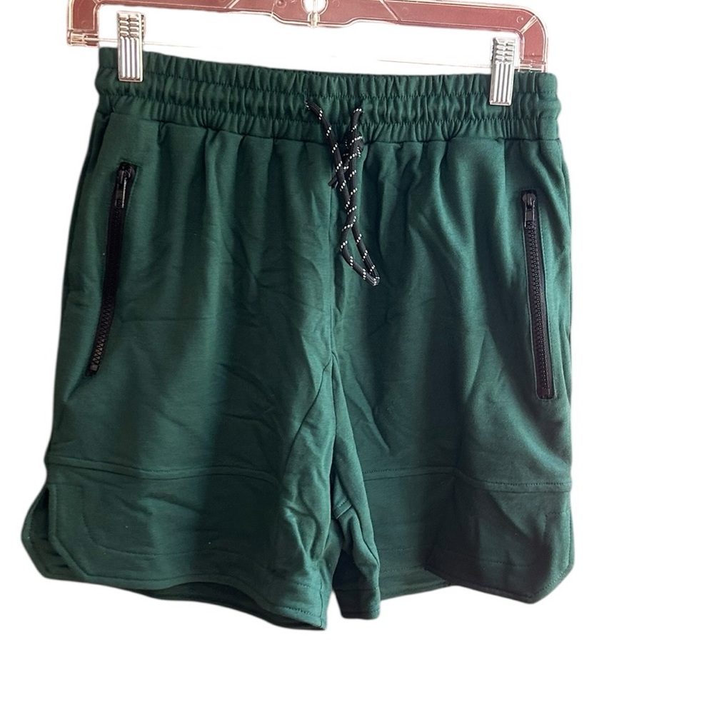 NWT Coofandy hunter green gym shorts Sz S